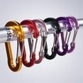 thumbnail image 4 of POINTERTECK 6Pcs Climbing Buckles Rustproof Smooth Edge Anti Fade Gourd Shape Aluminum High Hardness Bright Color Carabiners for Travel, 4 of 10