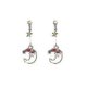 thumbnail image 1 of Pendientes colgantes con forma de luna y gorro navideño antialérgicos para mujer, 1 of 1