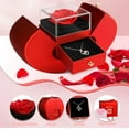 thumbnail image 5 of Sdmnsg-T Preserved Real Rose with Heart I Love You Necklaces for Women - Eternal Red Flowers Gifts for her Romantic Gift Set for Girlfriend Birthday Anniversary on Valentines Mothers Day Christmas, 5 of 17