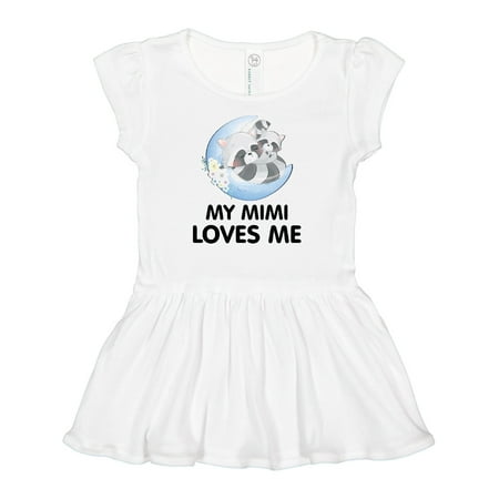 

Inktastic Raccoon My Mimi Loves Me Gift Baby Girl Dress