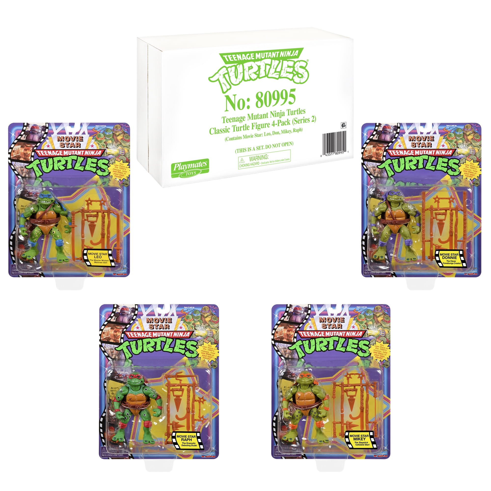 Playmates TMNT Movie Star Teenage Mutant Ninja Turtles bundle shops