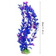 thumbnail image 2 of Aquarium Plants, High-Simulation Artificial Aquarium Plants, Tropical Fish Tank Decorations, Goldfish Plastic Plants, Fish Tank Accessories, 2-Pack,Purple, 11.81 Inches., 2 of 6