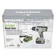 thumbnail image 6 of WORKPRO Cordless 20-Volt Heat Gun, Includes 2 Amp Lithium-Ion Battery and Battery Charger, 6 of 6