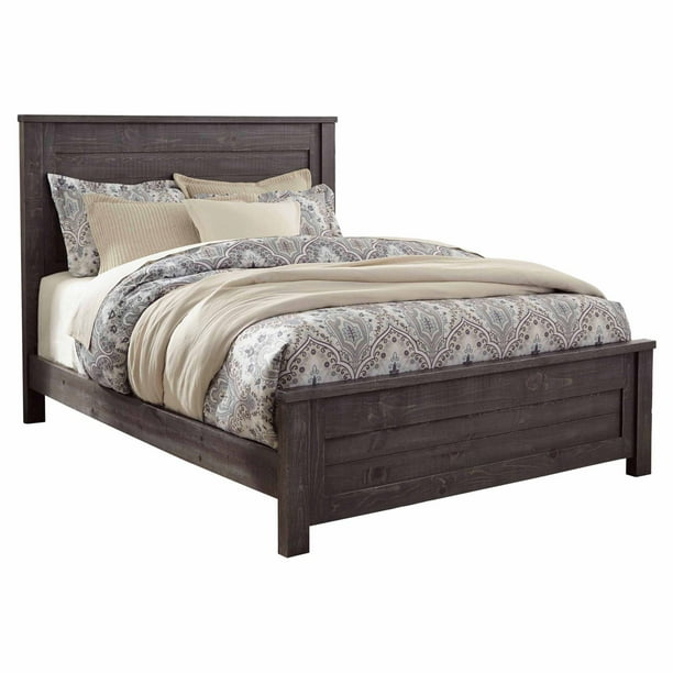 Progressive Furniture Wheaton Complete Panel Bed Com Progressive Furniture Wheaton Complete, Grain Wood Furniture Montauk King Solid Panel Bed Rustic Grey
