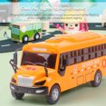thumbnail image 3 of Gwong Juguete Sanding Bus Toy Iluminación Alta Simulación Escuela inercial Figurine de autobuses para regalo Gwong 30011752, 3 of 6
