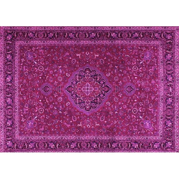 Ahgly Company Indoor Rectangle Persian Pink Traditional Area Rugs, 6' x 9'