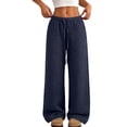 thumbnail image 2 of Samdudou Girls Wide Leg Capri Sweatpants Elastic Waist Cropped Lounge Trousers Casual Baggy Athletic Bottoms with Pockets for Summer Vacation Size 1-9 Years, 2 of 7