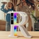thumbnail image 2 of Pisexur Electronics para hombres, altavoz de escritorio grande con Bluetooth en forma de R, luces de ambiente de 7 colores, reloj de carga inalámbrica, pantalla de subtítulos con letras, electrónica, 2 of 9