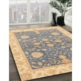 thumbnail image 2 of Ahgly Company Indoor Square Abstract Rose Purple Oriental Area Rugs, 4' Square, 2 of 6