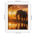 thumbnail image 2 of Paint By Numbers Kit for Adults Beginner - DIY Elephant Sunset Reflection Serenade Canvas Painting Kits for Adults, Frameless Paint By Number for Adults for Home Wall Decor 16x20 Inch, 2 of 7