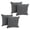 Steel Grey, variant on 18-inch Double-corded Solid Twill Square Throw Pillows with Inserts (Set of 4) 9810-CD-S4-TW-RB