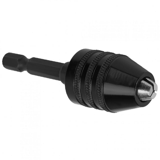 Drill Chuck, 1/4 Keyless Drill Chuck, Quick Connect Keyless Chuck Conversion Tool, 1/4" Hex Shank For Mini Power Drill Impact Driver