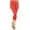 Coral, variant on Women's Solid Color Basic Seamless Capri Slim Fit Stretch Skinny Comfy Pants Leggings