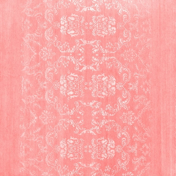 Ahgly Company Indoor Square Oriental Red Industrial Area Rugs, 6' Square