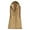 Khaki, variant on Women's Long Quilted Puffer Vest Solid Color Sleeveless Hooded Padded Coats Jacket Winter Keep Warm Oversize Outerwear with Pockets for Women