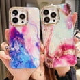 thumbnail image 2 of Funda de teléfono con patrón de mármol de lujo para iPhone 11, 12, 13, 14, 15, 16 Pro Max, suave y a prueba de golpes, 2 of 8