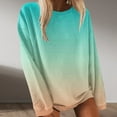 thumbnail image 1 of 2023 Chandail en Molleton Oversize pour Femmes Mode Femme Manches Longues Col Rond Blouse Imprimée Automne Pull Décontracté Tops Coupe Ample Tops pour Femmes, 1 of 5