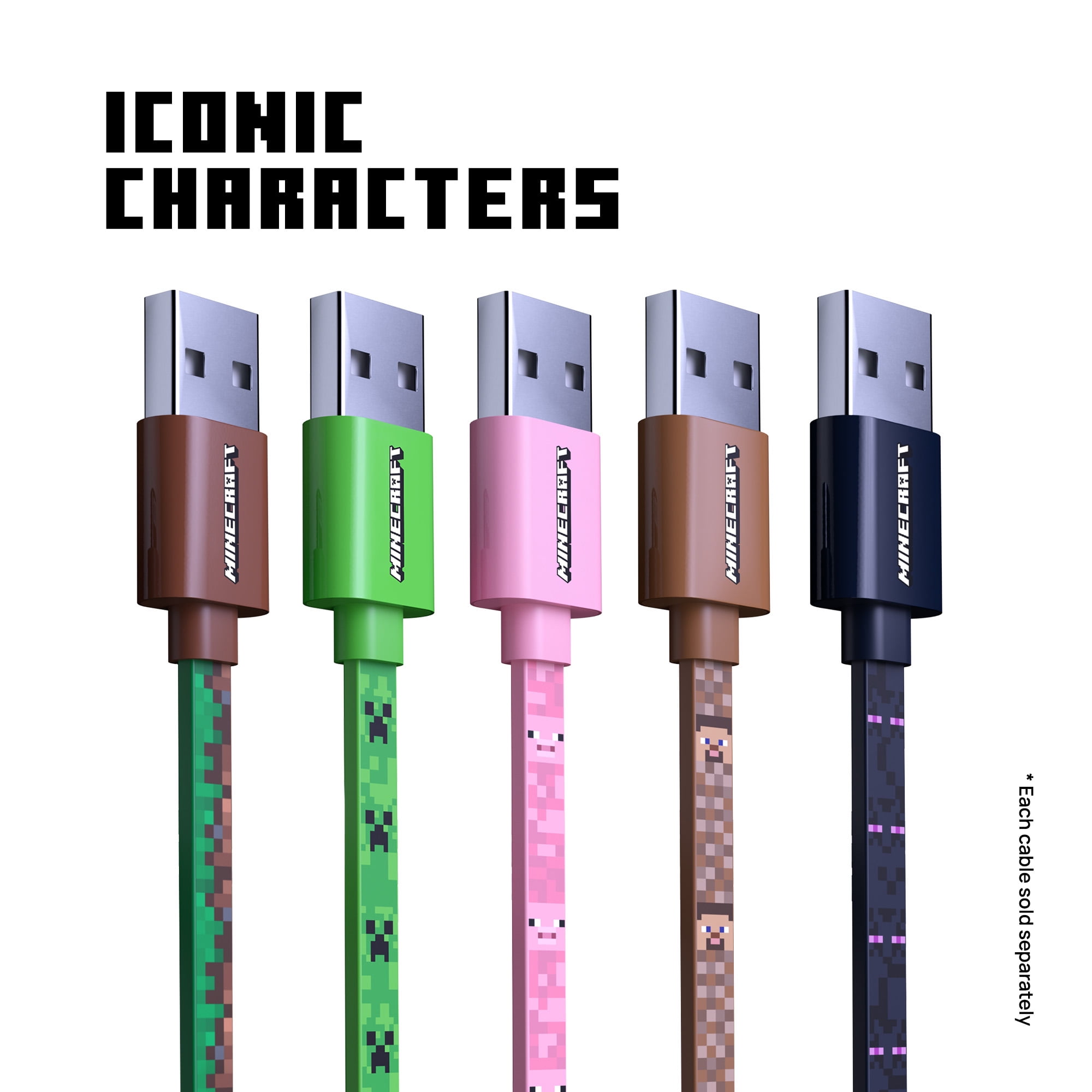 Liquipel Powertek Minecraft USB-A to Lightning - Grass Block