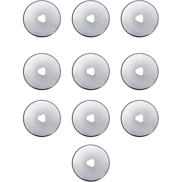 Paquete de 10 cuchillas de corte rotatorio de 28 mm: cuchilla rotatoria de repuesto para acolchado, álbumes de recortes, costura, cuchilla de titanio afilada y duradera, tamaño de 28 mm