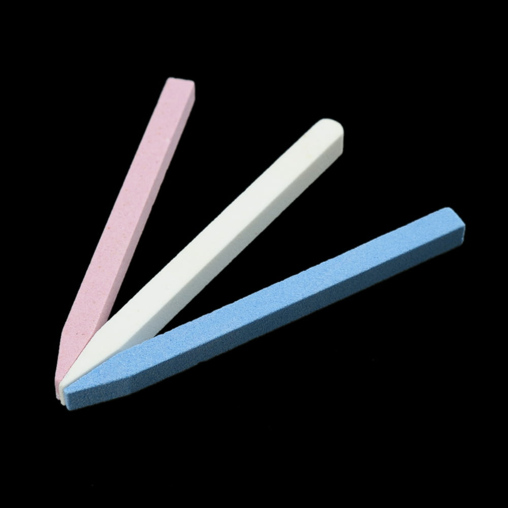 3Pcs Stone Nail File Buffer-blocks Grind Sand Nail Files Pedicure
