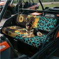 thumbnail image 3 of Uorisanigo Mule Seat Cover Anti-Slip Sunflower Leopard Print UTV Front Bench Seat Cover Compatible with Kawasaki Mule 3020 2003 2002 2001 UTV Pioneer Seats Accessories for All Seasons, 3 of 7