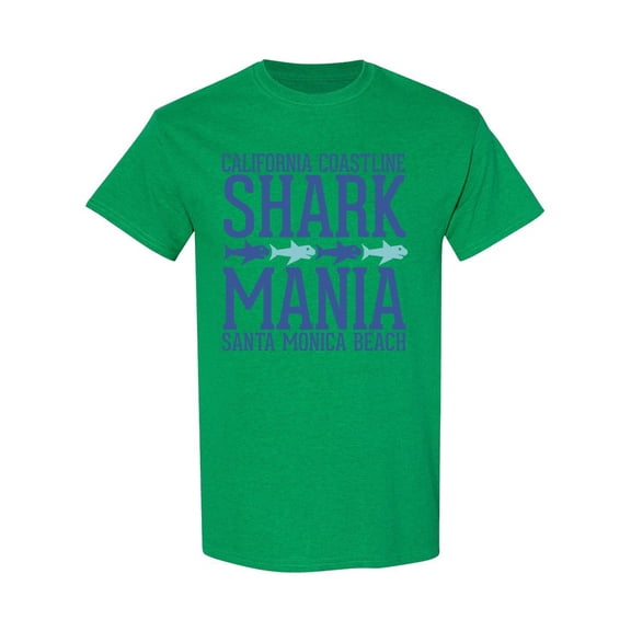California Shark Mania T-Shirt Men -Image by Shutterstock, Male x-Large