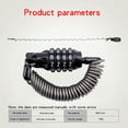 thumbnail image 3 of for Resettable Lock Bike Digit Lock Combination 4 Bike accessories, 3 of 6