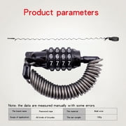 Resettable 4 Digit Combination Cable Lock Bike Luggage Skateboard Security Lock