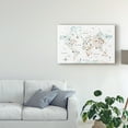 thumbnail image 2 of Trademark Fine Art 30x47 Maps Canvas Wall Art 'World Traveler I' by Laura Marshall, 2 of 3