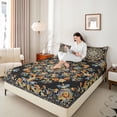 thumbnail image 4 of Castle Fairy Female Men Boho Mandala Twin Sheet Sets,Bohemian Chic Floral Bedding, 4 of 7