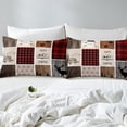 thumbnail image 4 of Erosebridal Wildlife Deer Bear Bed Sheets King,Camping Camper Bedding King Size,Geometric Room Decorative,Super Cozy,4pcs, 4 of 7