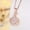 #714-Rose Gold, variant on 1 Pc Dancing Heart Fox Necklace - Light Luxury Niche Clavicle Chain, Valentine's Day Gift for Women