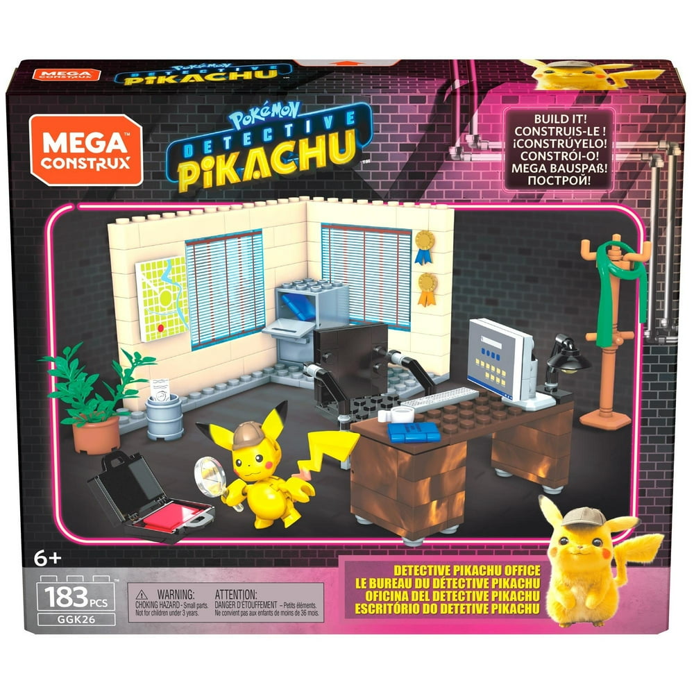 mega construx pokémon build and show pikachu evolution trio construction set