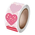 thumbnail image 3 of Rollo de Pegatinas adhesivas de corazón 500 piezas Gloria San Valentín etiquetas de amor, 3 of 9