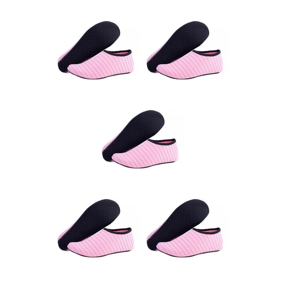 Greeniant 1 par de zapatos de playa antideslizantes de secado rápido calcetines descalzos deportes acuáticos cómodos bajo el agua para adultos rosa XXL Rosado XXG 5piezas Greeniant CBP218510