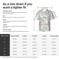 thumbnail image 6 of Lsque Love You Rabbit pattern Hawaiian Shirt for Men, Unisex Summer Beach Casual Short Sleeve Button Down Shirts-3X-Large, 6 of 9
