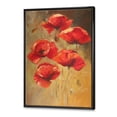 thumbnail image 3 of Designart 'Ancient Blooming Poppies II' Traditional Framed Canvas Wall Art Print, 3 of 5