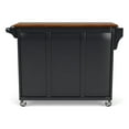 thumbnail image 2 of Homestyles Create-a-Cart Solid Rubber Wood Kitchen Cart in Black with Cherry Top, 2 of 6