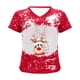thumbnail image 5 of Pntutb Mujeres Casual Loose Christmas Elk Cuello en V Camisetas de manga corta Hombres Mujeres tops Pntutb Pntutb-8714, 5 of 6