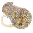 thumbnail image 3 of GlassOfVenice Murano Glass Golden Quilt Millefiori Pitcher / Carafe, 3 of 6