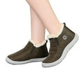 thumbnail image 3 of Gyexs Winter Snow Boots for Women Lightweight Comfortable Lined Waterproof Stylish Soft Cozy Ladies Ankle Shoes, Green, Size 6.5, 3 of 7