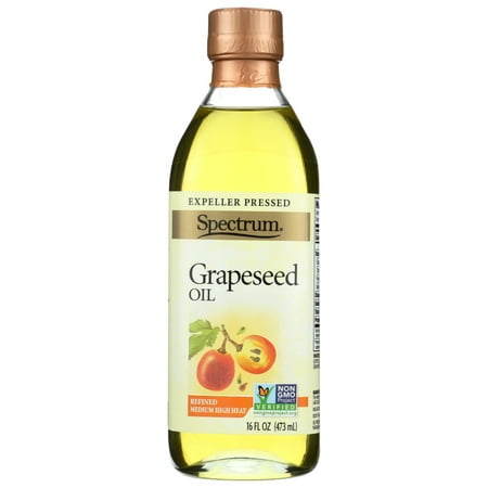 (3 Pack) Spectrum Naturals Grapeseed Oil, 16 Oz