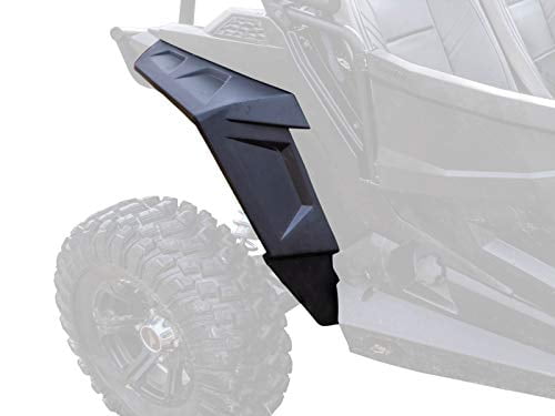 | 4 Extra Coverage USA Made  See Fitment SuperATV Fender Flares/Mud Guards/Mud Flares Compatible with 2021+ Polaris RZR Trail 900 Sport/S 900 / S 1000 Premium/S 1000 Ultimate Front Only 