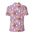 thumbnail image 4 of Rocae Lovely Animals for Men's Short Sleeve Polo Shirt, Quick Drying Performance Moisture Wicking Sports Men's Golf Shirt Small, 4 of 9