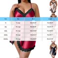 thumbnail image 5 of Blmnix Satin Nightgowns Women Nightgown Plus Size Nightgown Chemises Nightgown Black Sleeveless Short V-Neck Mumu Nightgown for Women, 5 of 5