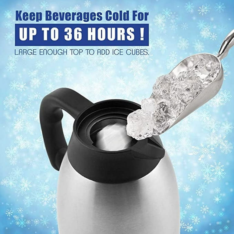 1pc 68oz Coffee Carafe Air pot Insulated Coffee hot water Urn Stainless  Steel Vacuum Thermal Pot Flask Dispenser for Coffee, Hot Water, Tea, Hot  Beverage - Keep 12 Hours Hot, 24 Hours
