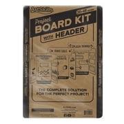 ArtSkills 36 x 48 White Tri-Fold Display Board Kit with Header, Stickers & Paper for School & Office Projects