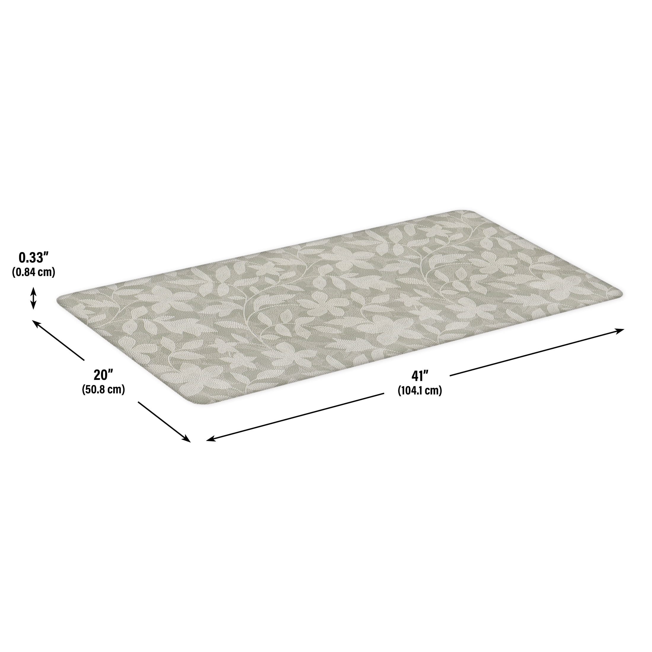 Apache Mills Cushion Comfort Dots Botanical Kitchen Anti-Fatigue Mat, 20" x 41"