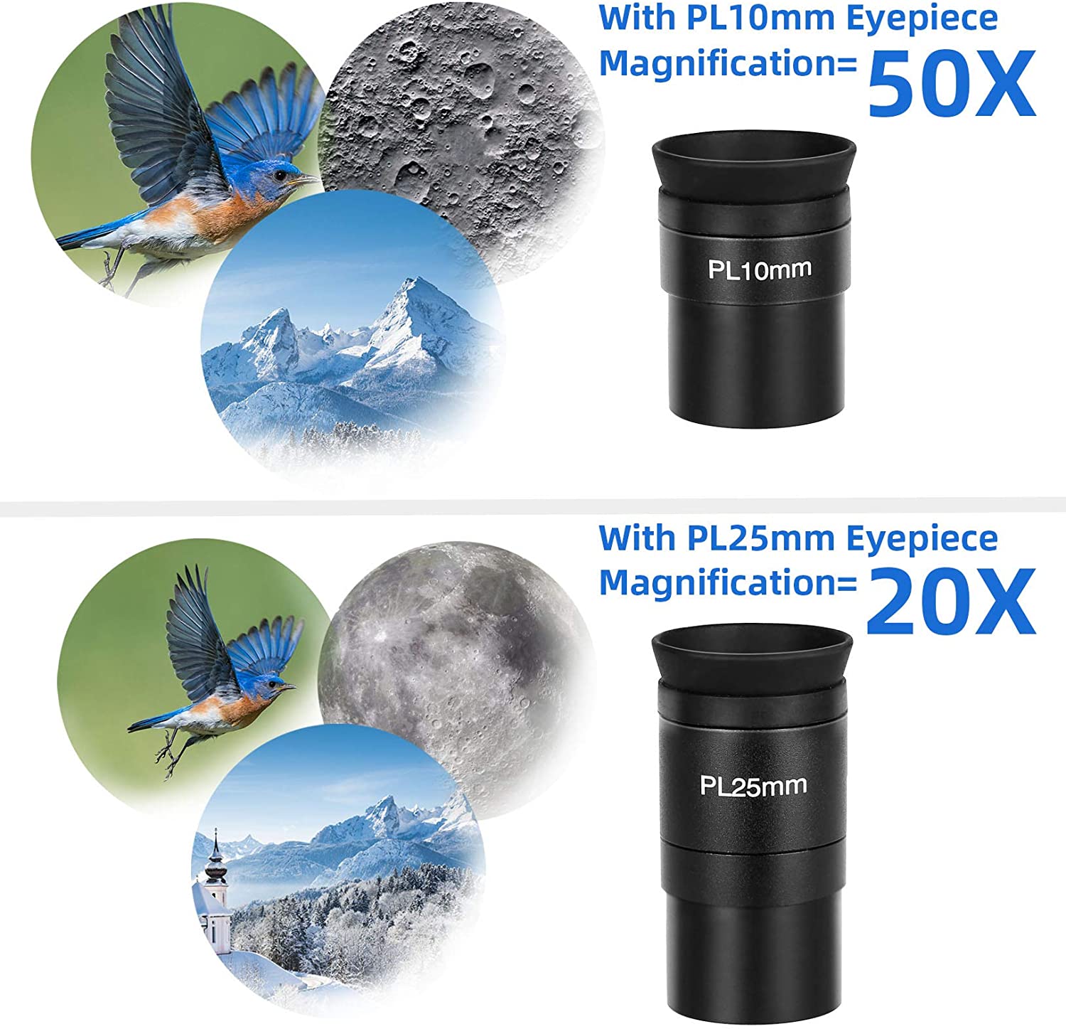 TELMU Small & Good Quality Reflector Telescope 114mm - Ideal for Home ...