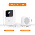 thumbnail image 3 of Xihbxyly Las Mejores Ofertas de Hoy Timbre de Puerta Inteligente Inalámbrico Video y Control Remoto, Timbre Visual con Wifi, Visión Nocturna de Alta Definición, Audio Bidireccional, Timbre de Puerta, 3 of 7